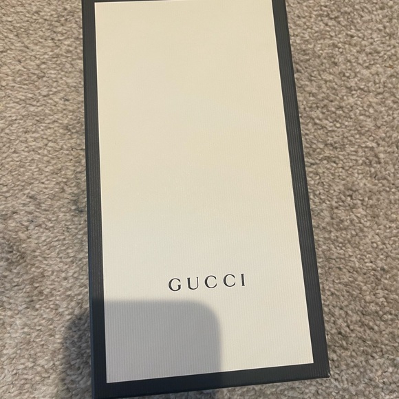 Gucci GG Marmont Matlasse Chevon Pearl Apollo Zip Black Wallet - Picture 9 of 9